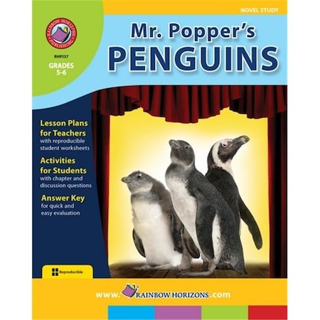 Rainbow Horizons JSLA37 Mr. Poppers Penguins - Novel Study - Grade 5 To 6